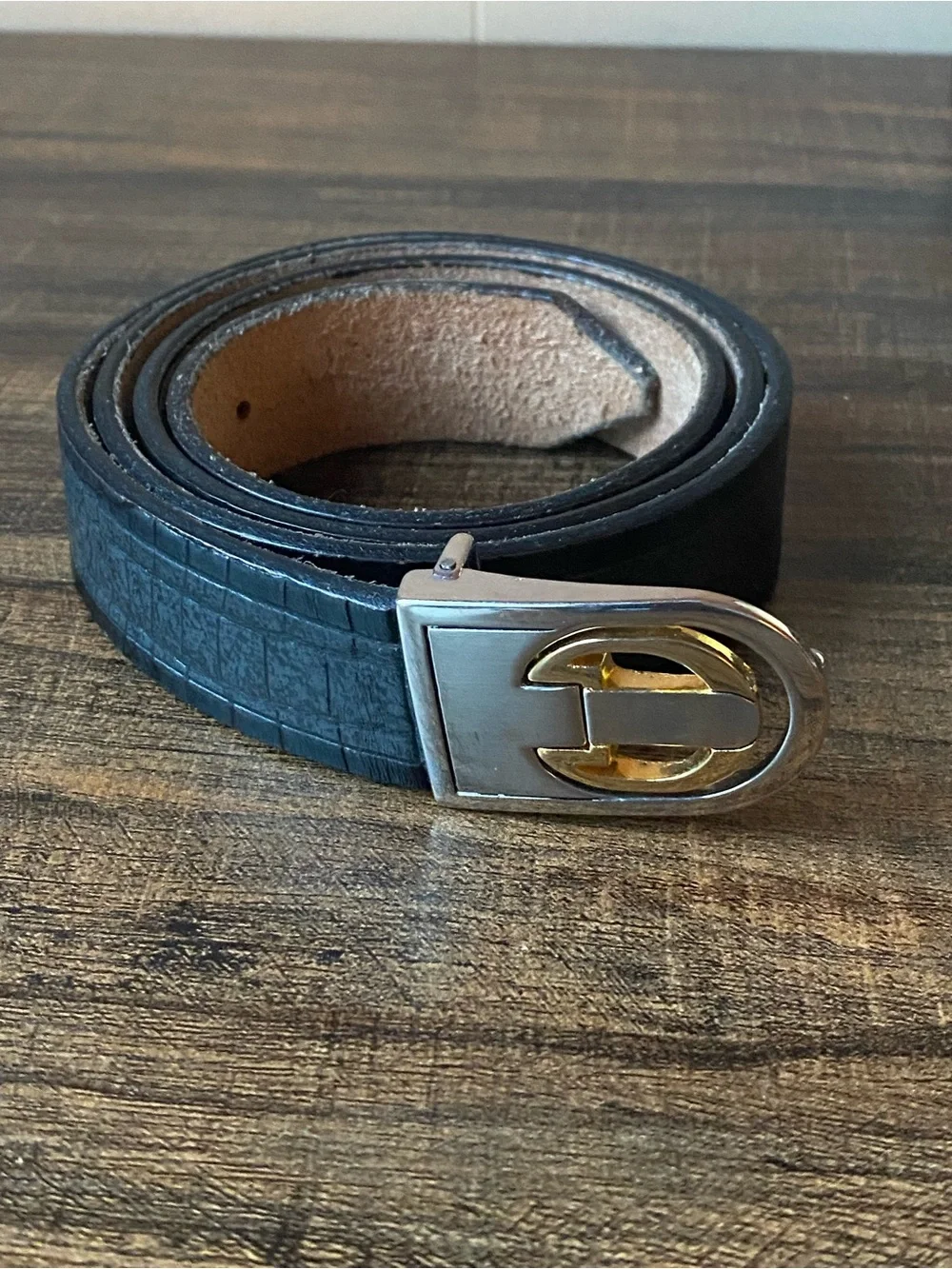Vintage Learher Hand Tooled Belt, 34”